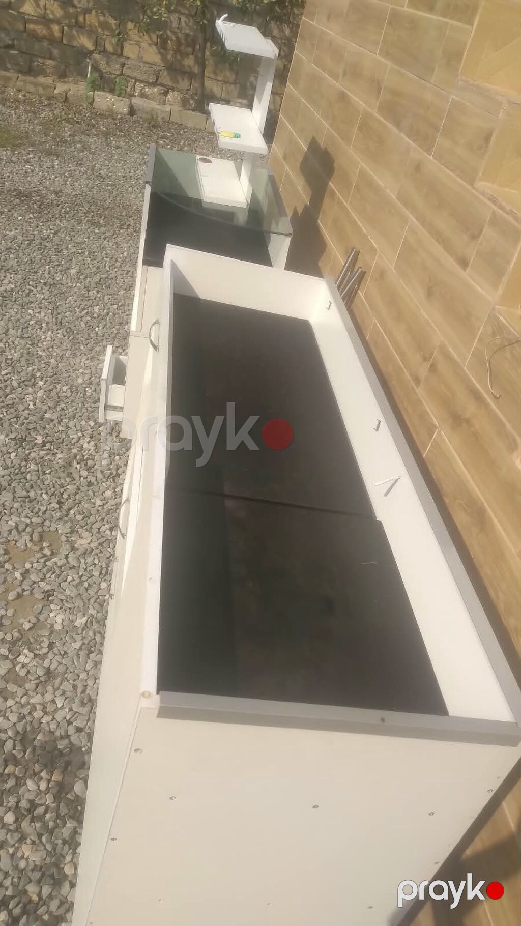 Mağaza üçün kassalı vitrin-bölmə dəsti - Material: ağ rəngli Mdf/ldsp — Kassa avadanlığı, Bakı (2)