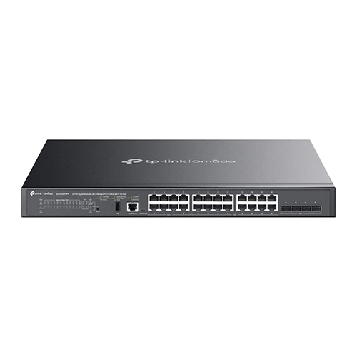 Omada SG5428XMPP 24-Port Gigabit Stackable Lite L3 Managed PoE Switch with 4× 10G Slots — Şəbəkə və server avadanlığı, Bakı (3)
