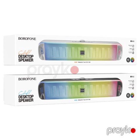 Borofone BR43 Colorful Bluetooth Masaüstü Dinamik 10W RGB 2400mAh — Bakı