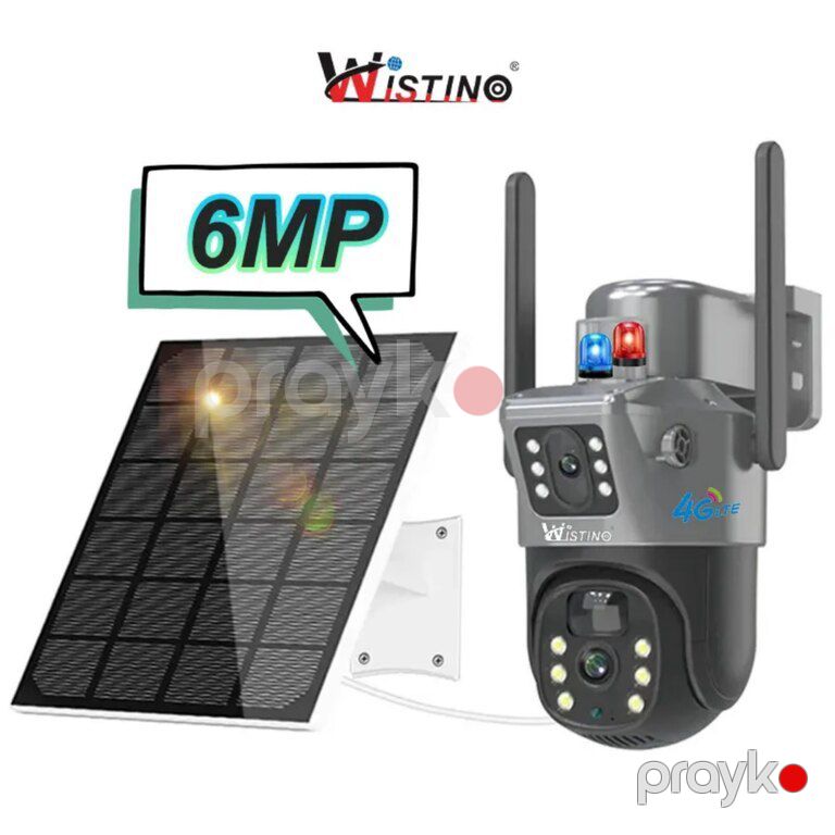 Simsiz 4G sim kartlı Solar ptz 2 kameralar 360° 8mp/4K — Ağıllı ev və təhlükəsizlik, Bakı (10)
