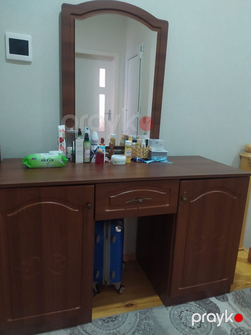 Yataq otağı mebel dəsti - Material: tünd qəhvəyi rəngli MDF/laminat — Yataq otağı mobilya dəstləri, Xırdalan (2)