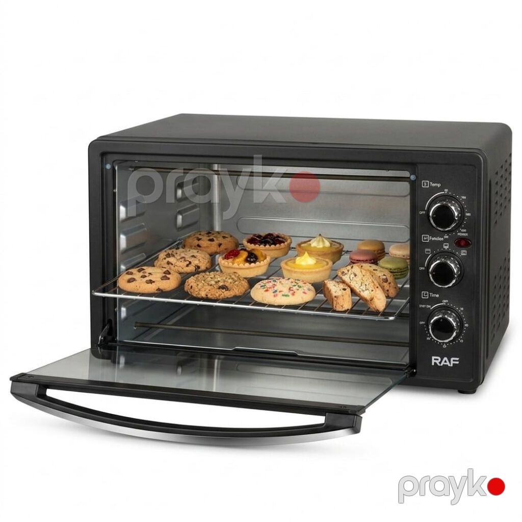 5264 Məhsulun adı: Elektrik soba Raf EH.5315 35L 1500W Black Brend — Masaüstü plitələr, Bakı (4)