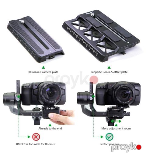 LanParte Offset Plate for DJI Ronin models — Bakı
