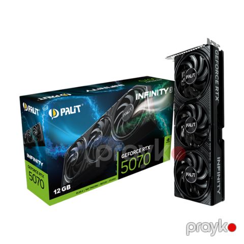 Palit GeForce RTX 5070 Infinity 3 12GB (NE75070019K9-GB2050S) — Pctech — Komponentlər