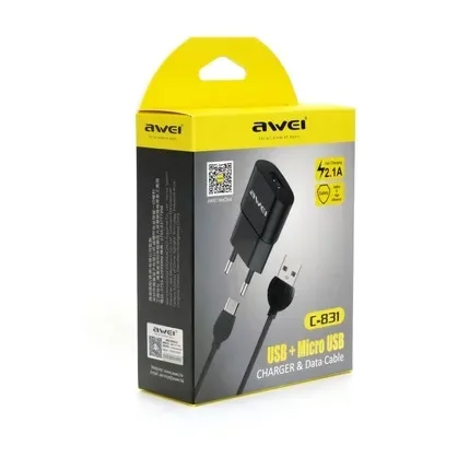 Adapter Aweı C-831 with Data Cable for Android — Mallar, Bakı (4)