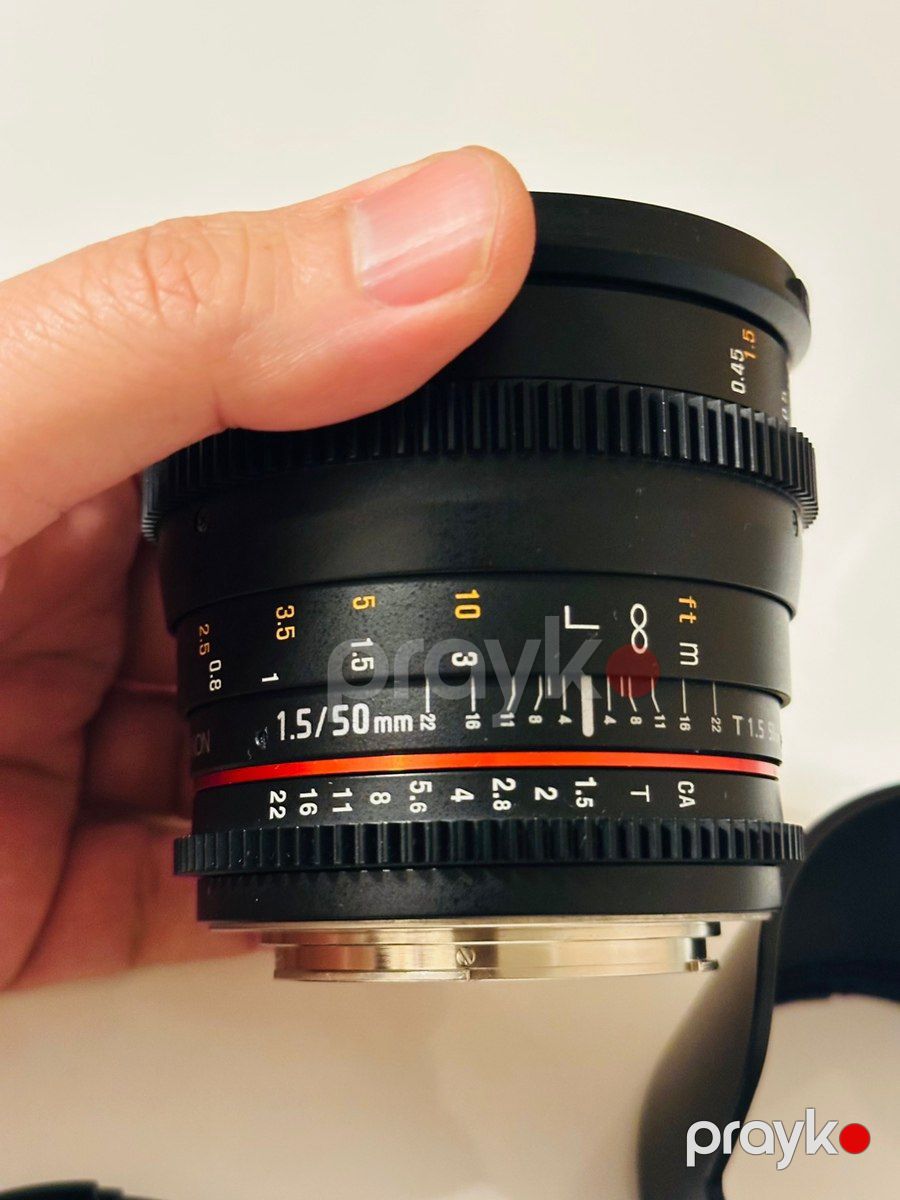 Linza Rokinon 50 mm 1.5 Cine lens — Foto və video texnikası, Bakı (4)