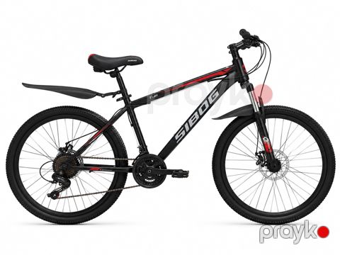 Velosiped Sibog BM_999 24", qara/qırmızı — Bakı