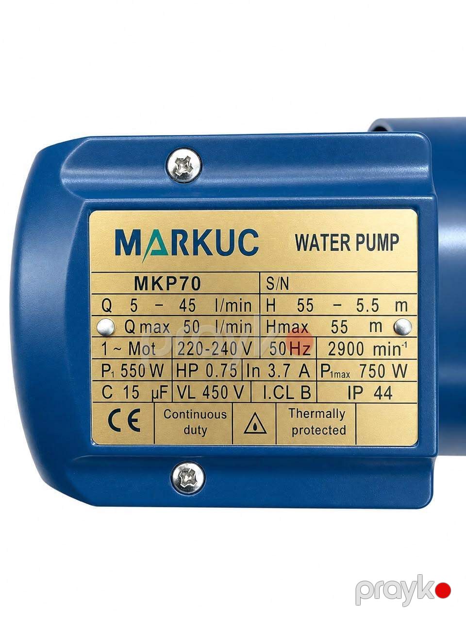 Su nasosu Marquis MKP-70 — Mallar, Bakı (2)