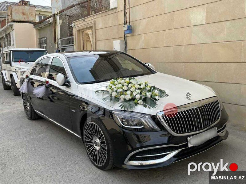 Mercedes black white s class, 2019 il — Minik avtomobili icarəsi, Bakı (10)