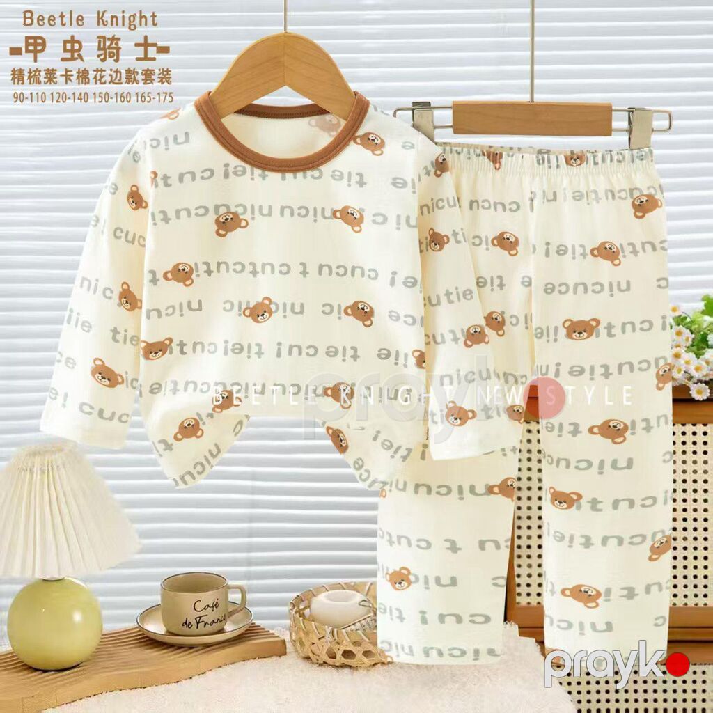 Uşaq üçün iki hissəli pijama dəsti - Model: Uzunqol köynək + uzun — Ev paltarı, Bakı (3)
