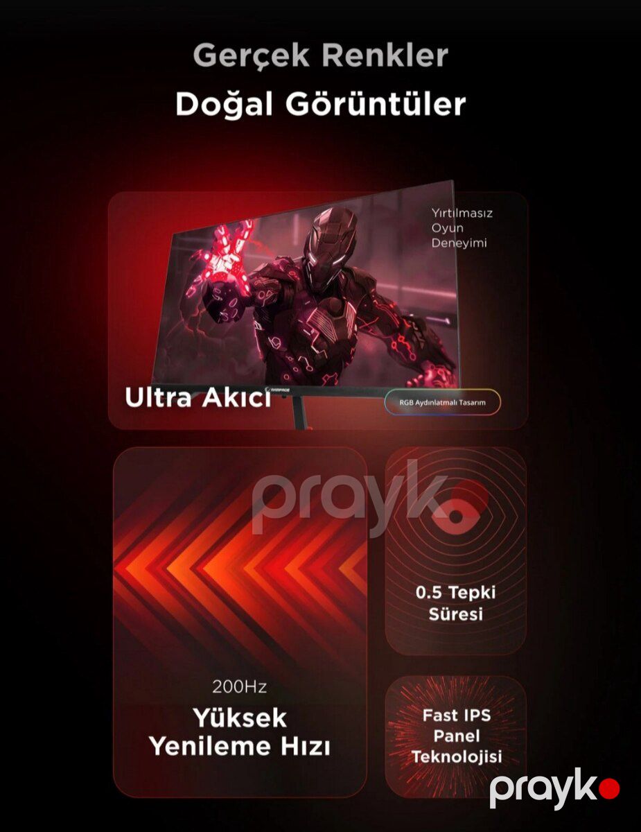 Monitor Rampage Crimson — Kompüterlər və noutbuklar, Gəncə (3)