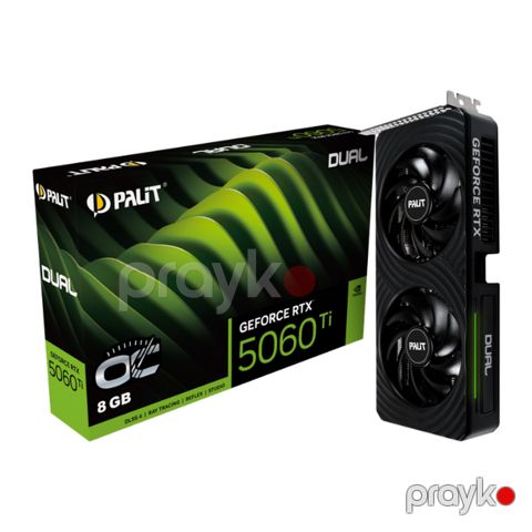 Vga Palit RTX 5060Ti Dual 8GB GDDR7 (NE7506T019P1-GB2062D) — Pctech — Komponentlər