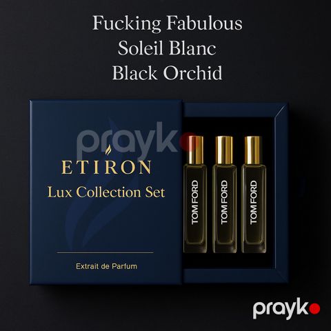 Dəst Etiron Lux Collection ətir suyu uniseks Fucking Fabulous+Soleil Blanc+Black Orchid, 3х18 ml — Bakı