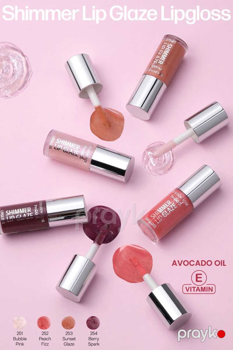 Dodaq üçün parıldadıcı No Brand Mood Shimmer Lip Glaze 253 Sunset Glaze 6 ml — Mallar, Bakı (3)