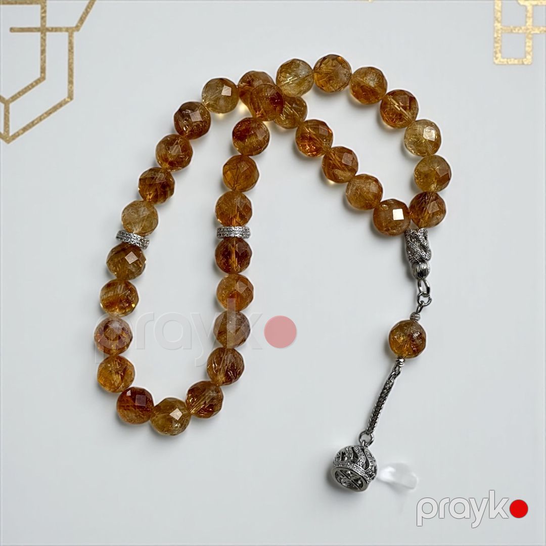 Təsbeh, sitrin daşı, sarı — Mallar, Bakı (2)
