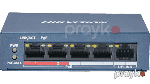 Hikvision 4 Port Fast Ethernet Unmanaged POE Switch — Pctech — Surveillance cameras