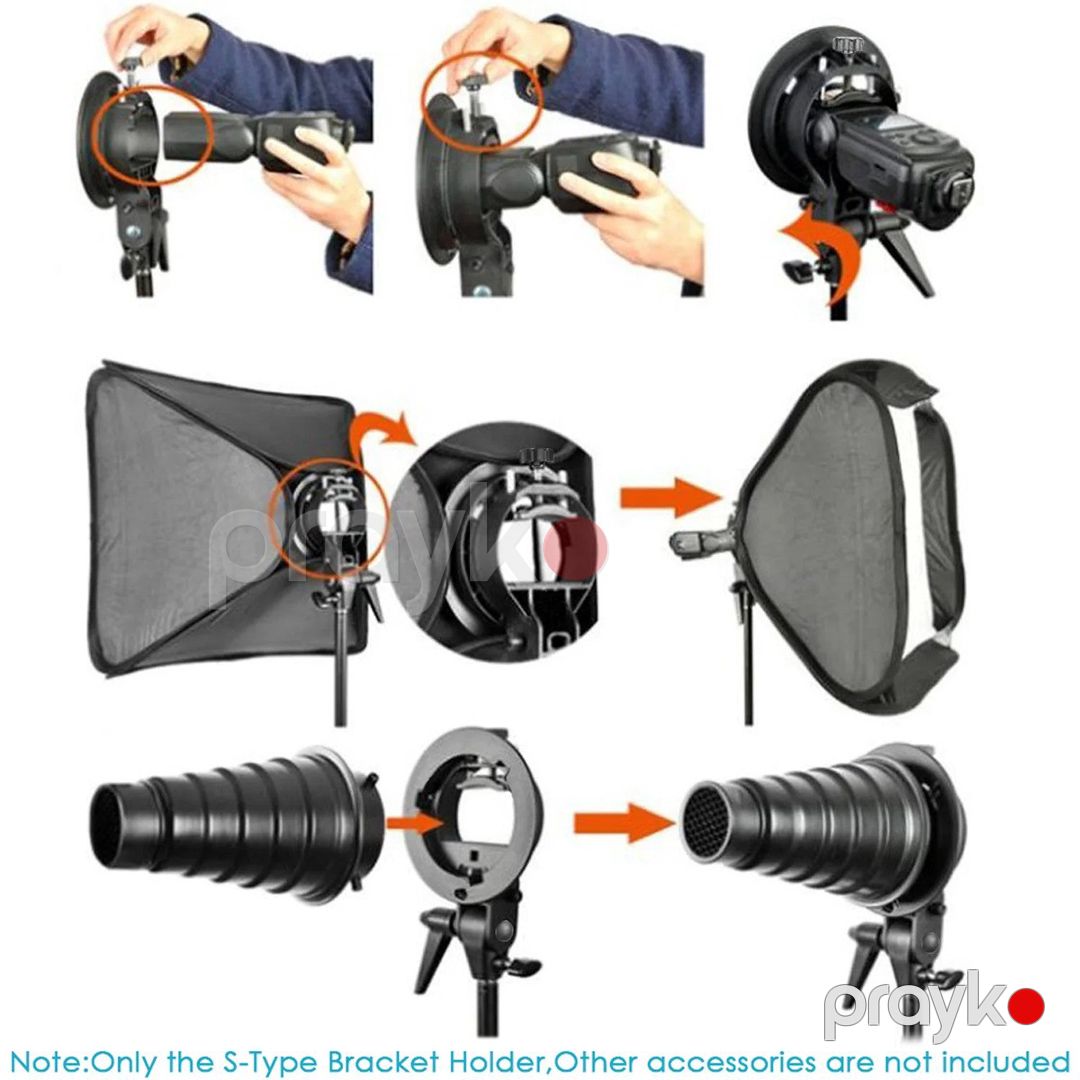 Neewer S-Type Speedlite Flaş üçün S Tipli montaj tutacağı — Foto və video texnikası, Bakı (4)