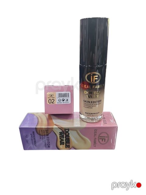 Tonlaşdırıcı krem Ideal Family Double Wear 02 Açıq bej 30 ml — Bakı