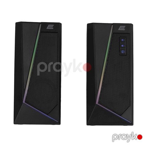 2E Multimedia speaker PCS233 RGB, 2.0, USB, Black (2E-PCS233BK) — Bakı