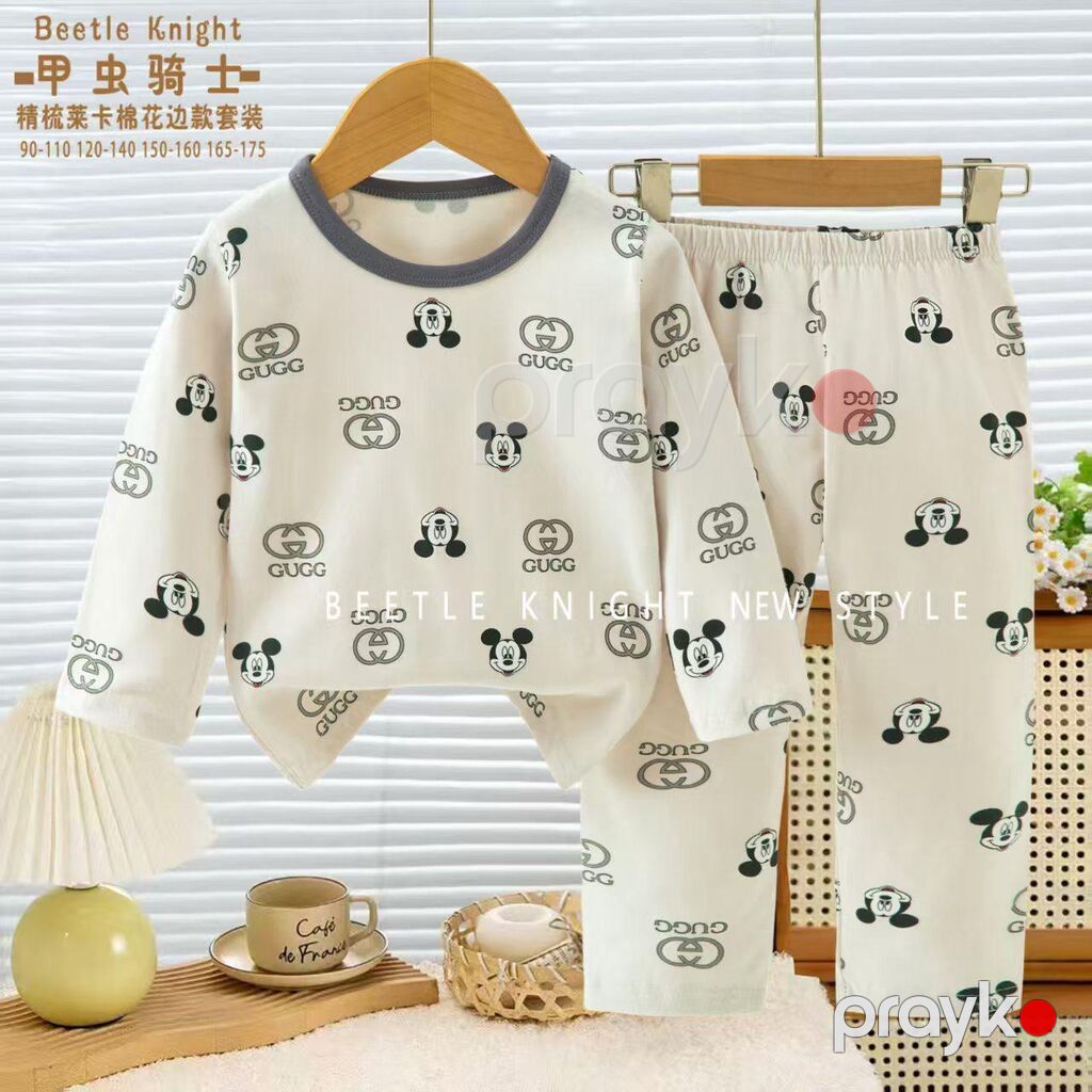 Uşaq üçün iki hissəli pijama dəsti - Model: Uzunqol köynək + uzun — Ev paltarı, Bakı (6)