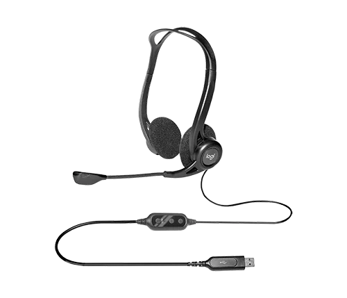 Logitech 960 (981-000100) Corded USB Headset — Qulaqcıqlar, Bakı (2)