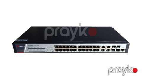 Hikvision 24 Port Gigabit Full Managed POE Switch — Pctech — Surveillance cameras