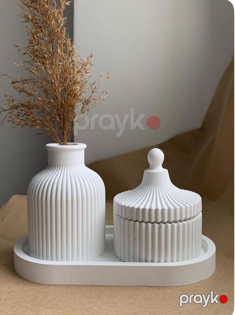 Mücrü dəsti, gips, ağ — Bakı