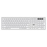 2E Keyboard membrane KS270 105key, Wl/bt, En/uk/ru, silver-white (2E-KS270WBWH) — Pctech — Periferiya cihazları