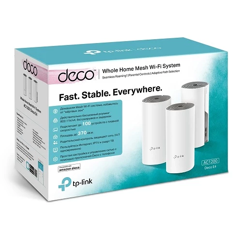 TP-Link Deco E4 AC1200 3 Unit Mesh system — Bakı