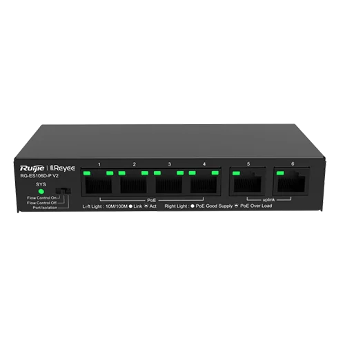 Reyee RG-ES106D-P-V2 Unmanaged Switch — Bakı