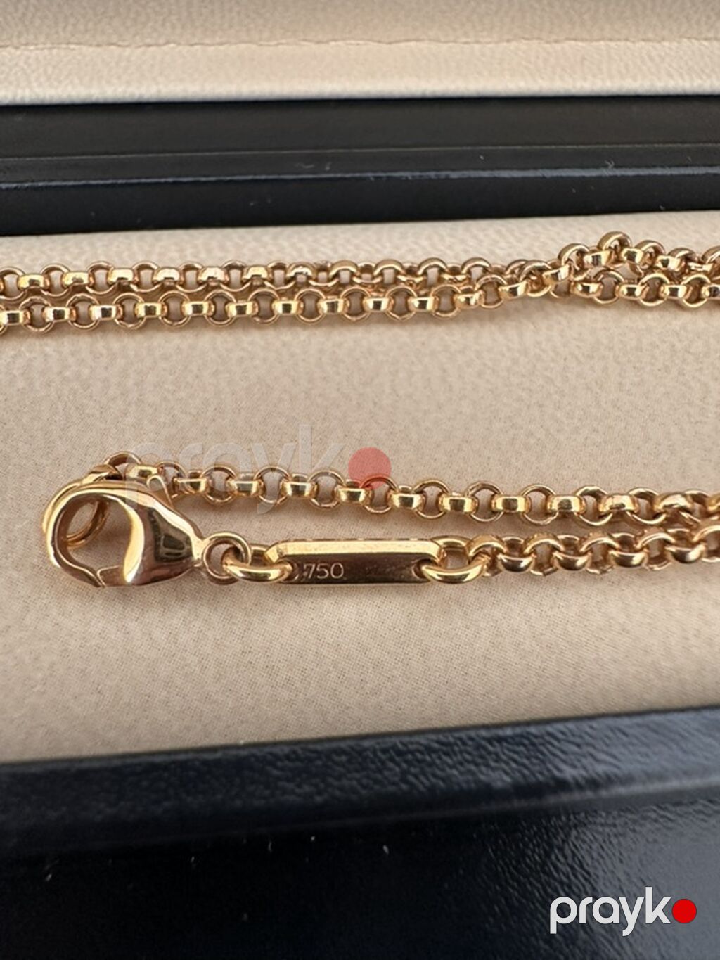 Boyunbağı, Chopard, Sarı qızıl, 750 Əyar — Qolye və zəncir, Xırdalan (3)