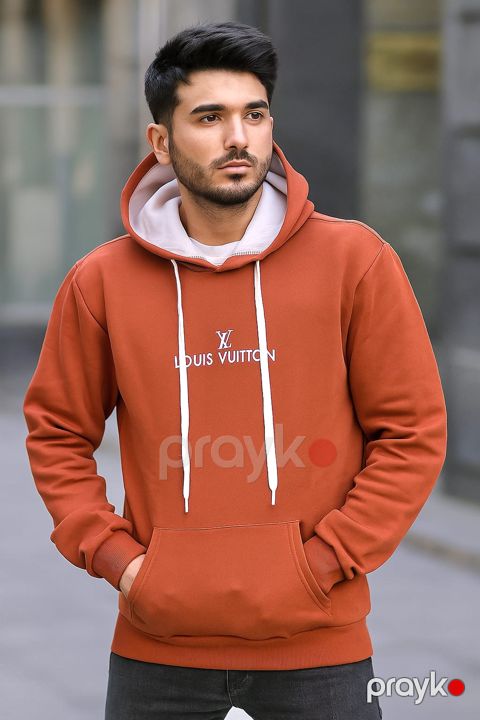 Hudi kişilər üçün SM01, narıncı, pambıq, ölçü 3XL — Bakı