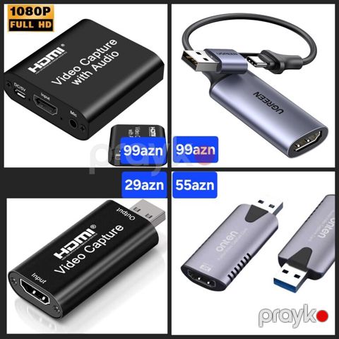 USB HDMI capture kartlar — Bakı
