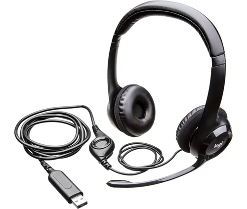 Logitech H390 (981-000406) Corded USB Headset — Qulaqcıqlar, Bakı (2)