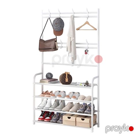 Ayaqqabı üçün rəf ARL1, 170x80x28 sm, ağ — Bakı