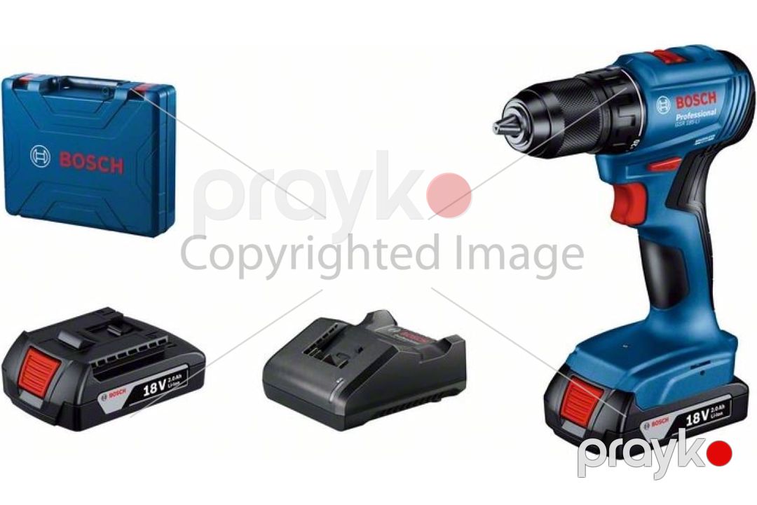 Drel-vintburan akkumulyatorlu Bosch GSR 185-LI, 2×2.0 Аh 06019K3000 — Təmir və inşaat, Bakı (2)