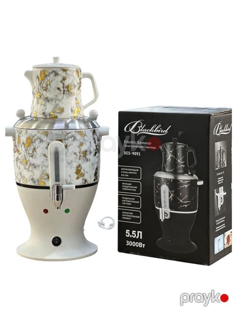 5049 Məhsulun adı: Samovar Blackbird BES-9091 White/Gold Brend: No — Bakı