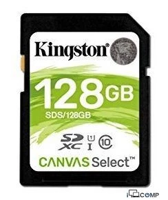 microSDXC Kingston Canvas Select 10 Uhs-ı U1 128GB + SD adapter (SDCS/128GB) — Bakı