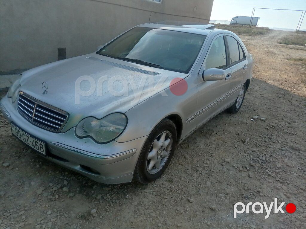 Mercedes C 200, 1.8 L, 2002 il, 386 000 km — Avtomobillər, Bakı (4)