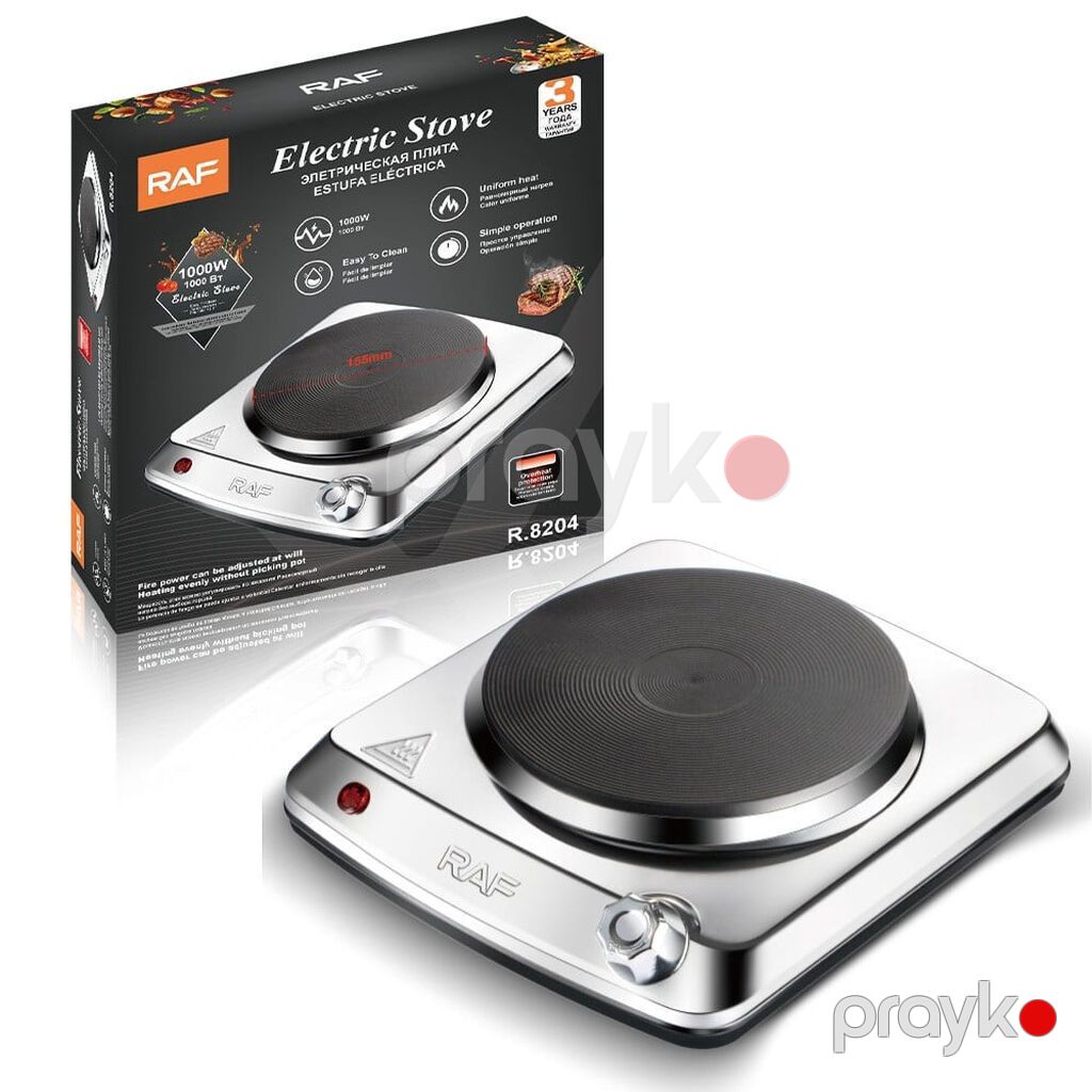 9202 Məhsulun adı: Elektrik plitə RAF SPRK_R.8204 1000W Brend: RAF — Masaüstü plitələr, Bakı (3)