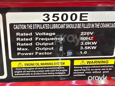 7250 Məhsulun adı: Benzin generator Legend WX-3500E, 3.5 kVt — Bakı