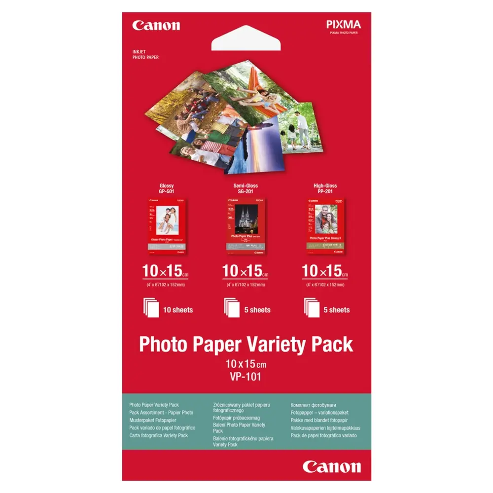 Canon VP-101 Photo Paper Variety Pack 4×6 (0775B078) — Bakı