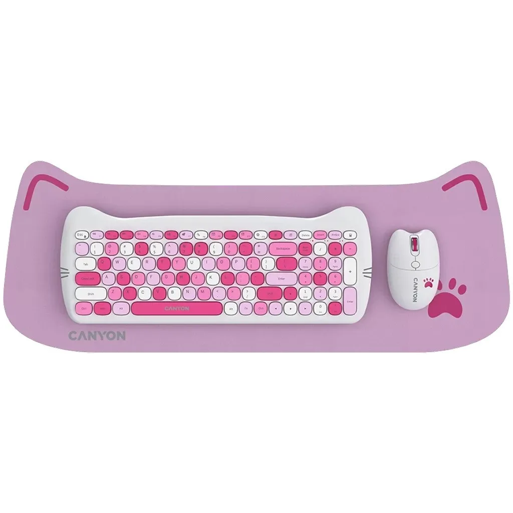 Klaviatura Canyon HSET-W6 Pink (CNS-HSETW6PK) — Bakı