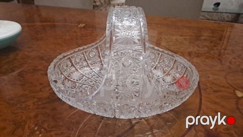 Kəsimli kristal şirniyyat səbəti - Material: yüksək keyfiyyətli — Bakı