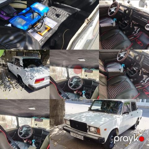 VAZ 2107 sedan – ağ rəng, qara salon Texniki xüsusiyyətlər və — Bakı