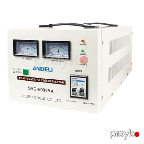 Məhsul 5864 Məhsulun adı: Stabilizator Andeli 5000W Brend: Andeli