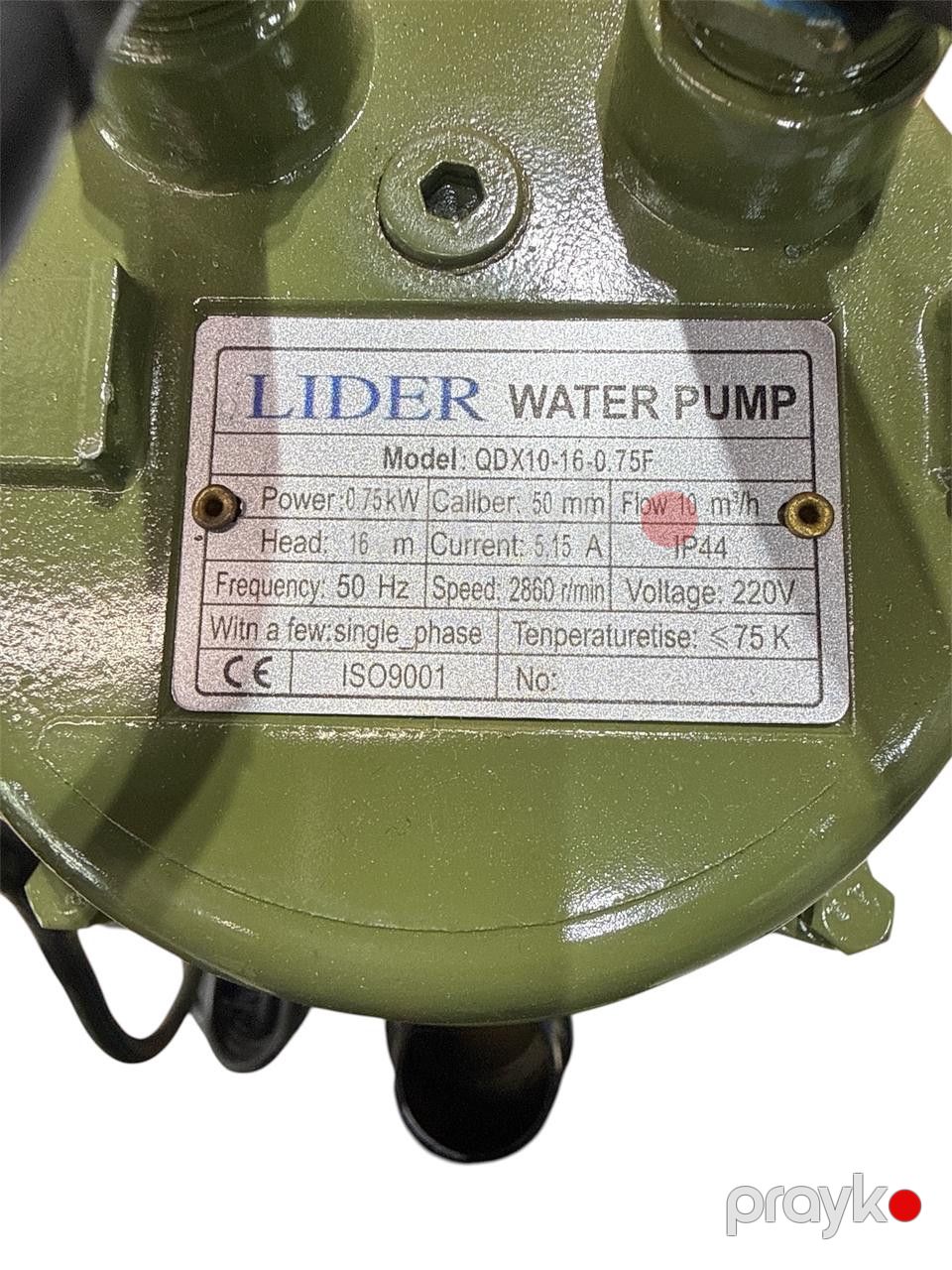 Su nasosu Lider QDX10-16-0.75F — Mallar, Bakı (2)
