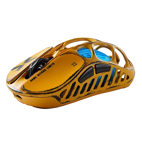 GravaStar Mercury X Battle Worn-Yellow 8K Wireless Gaming Mouse — Bakı