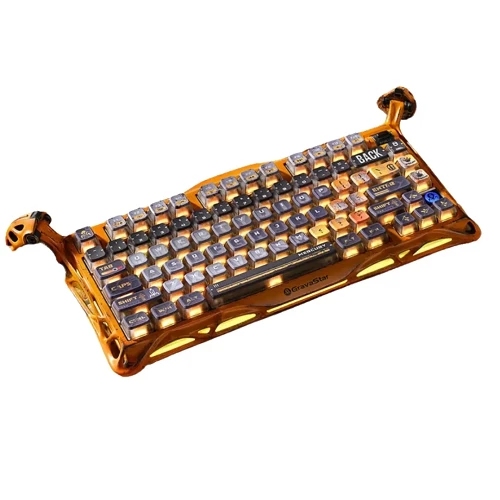 GravaStar Mercury K1 Pro Battle Worn Yellow Wireless Mechanical Gaming Keyboard — Klaviaturalar və siçanlar, Bakı (2)