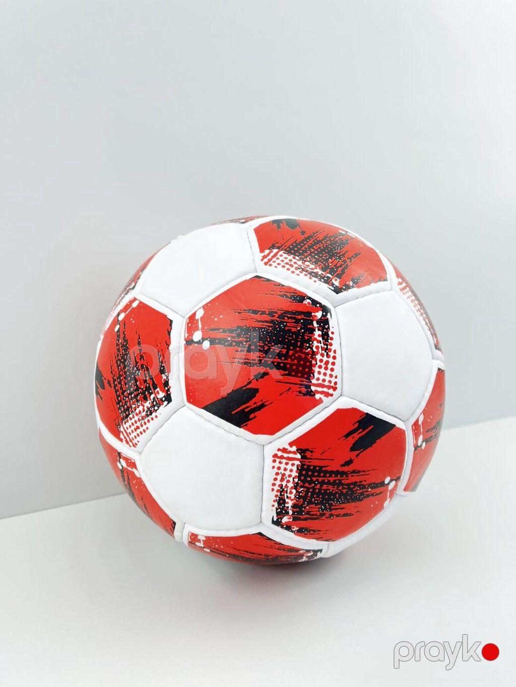 8662 Məhsulun adı: Futbol üçün top A-01, qırmızı/ağ, ölçü 5 Brend — Top oyunları, Bakı (2)